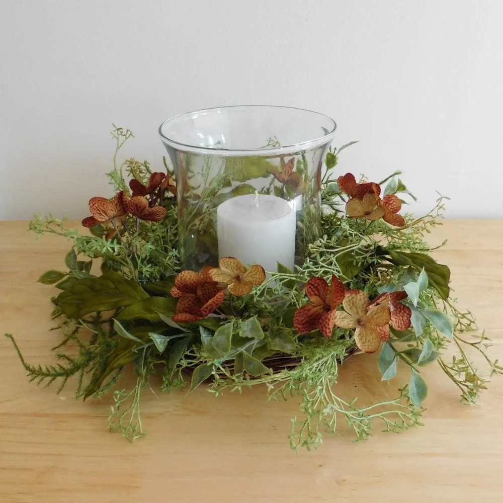 Late Summer Early Fall Small Wreath, Fall Decor, Housewarming‎ Woodland Greenery